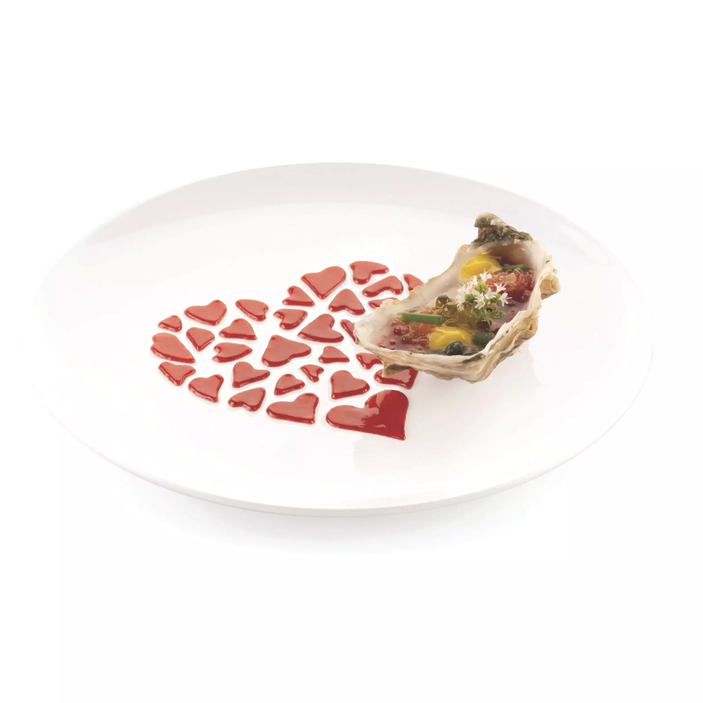 Silikomart AMORE Silicone Heart Stencil, Set of 2 image 1