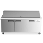 Coldline SMP72 72" Mega Top Refrigerated Sandwich Prep Table with Cutting Board and Food Pans image 3