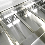 Coldline SMP72 72" Mega Top Refrigerated Sandwich Prep Table with Cutting Board and Food Pans image 4