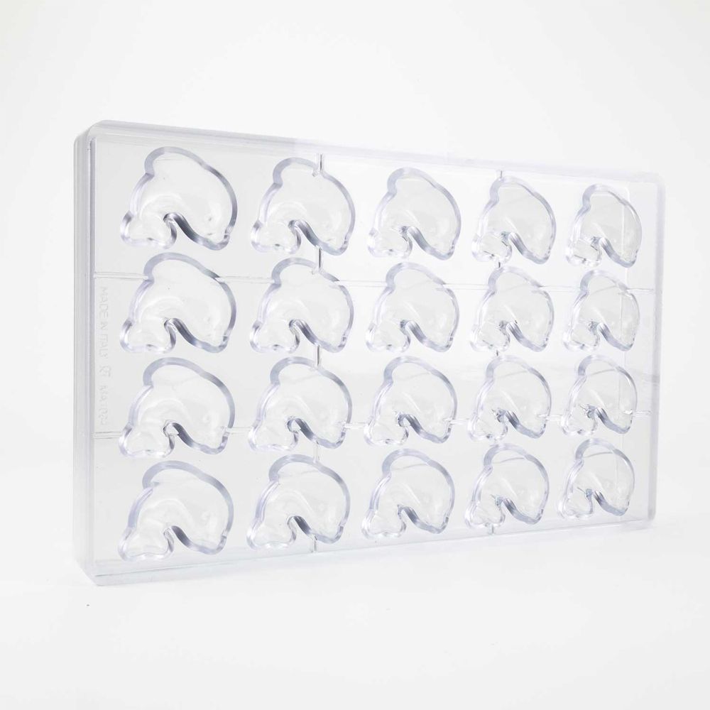 Martellato Flipper Dolphin Polycarbonate Chocolate Mold, 20 Cavities image 2