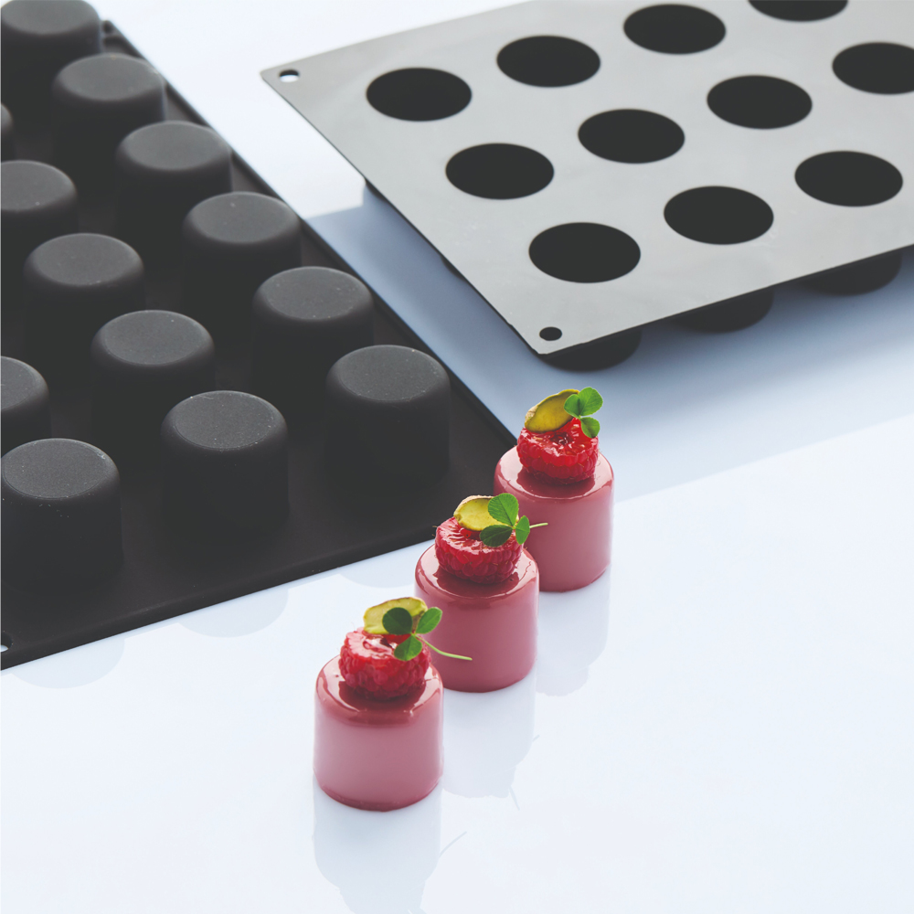 Martellato Dot Cylinder Silicone Mold, 18 Cavities image 1