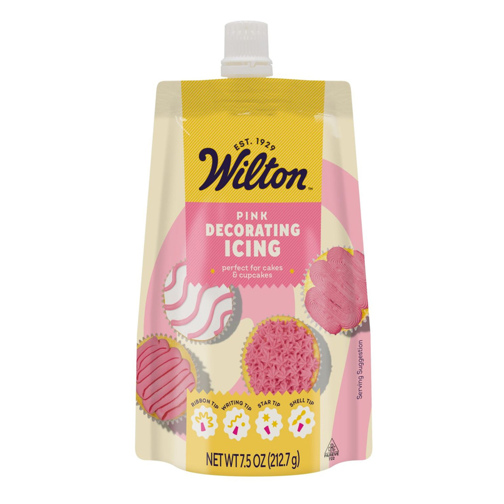 Wilton Pink Decorators Icing with 4 Tips image 1