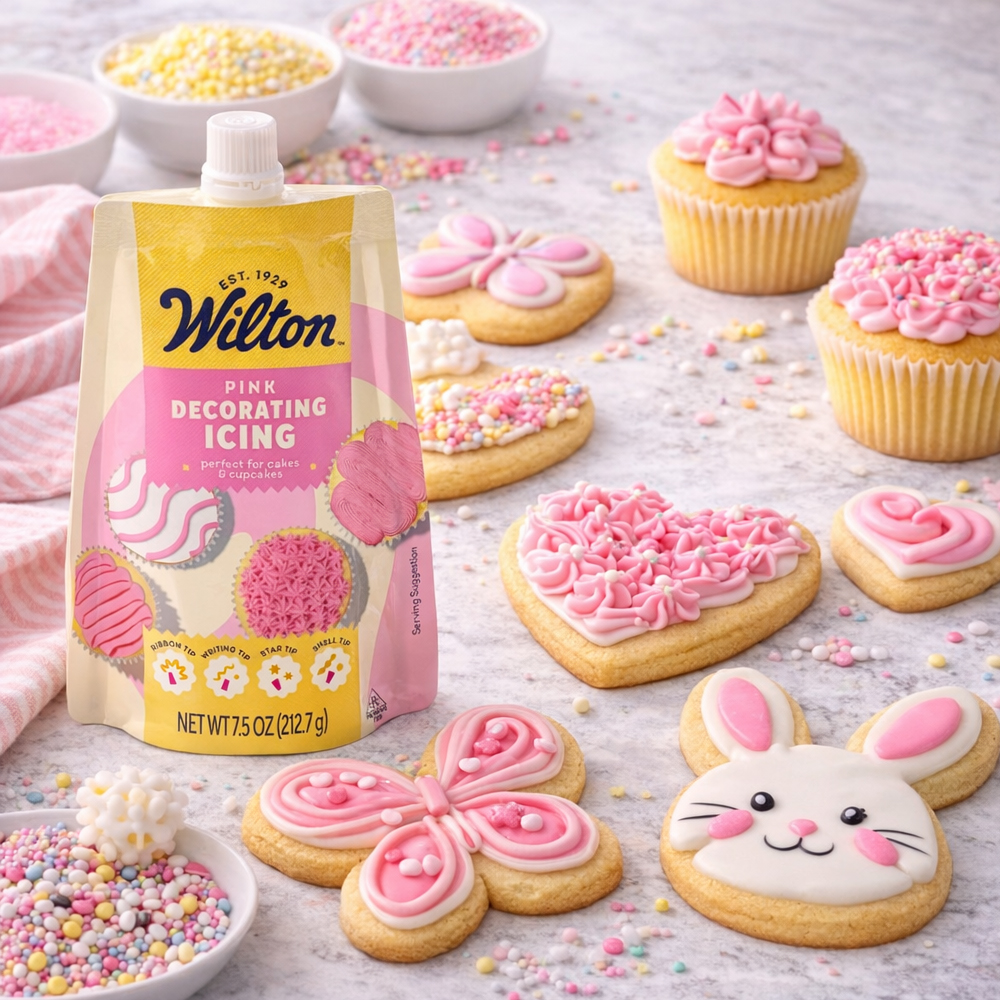 Wilton Pink Decorators Icing with 4 Tips image 3