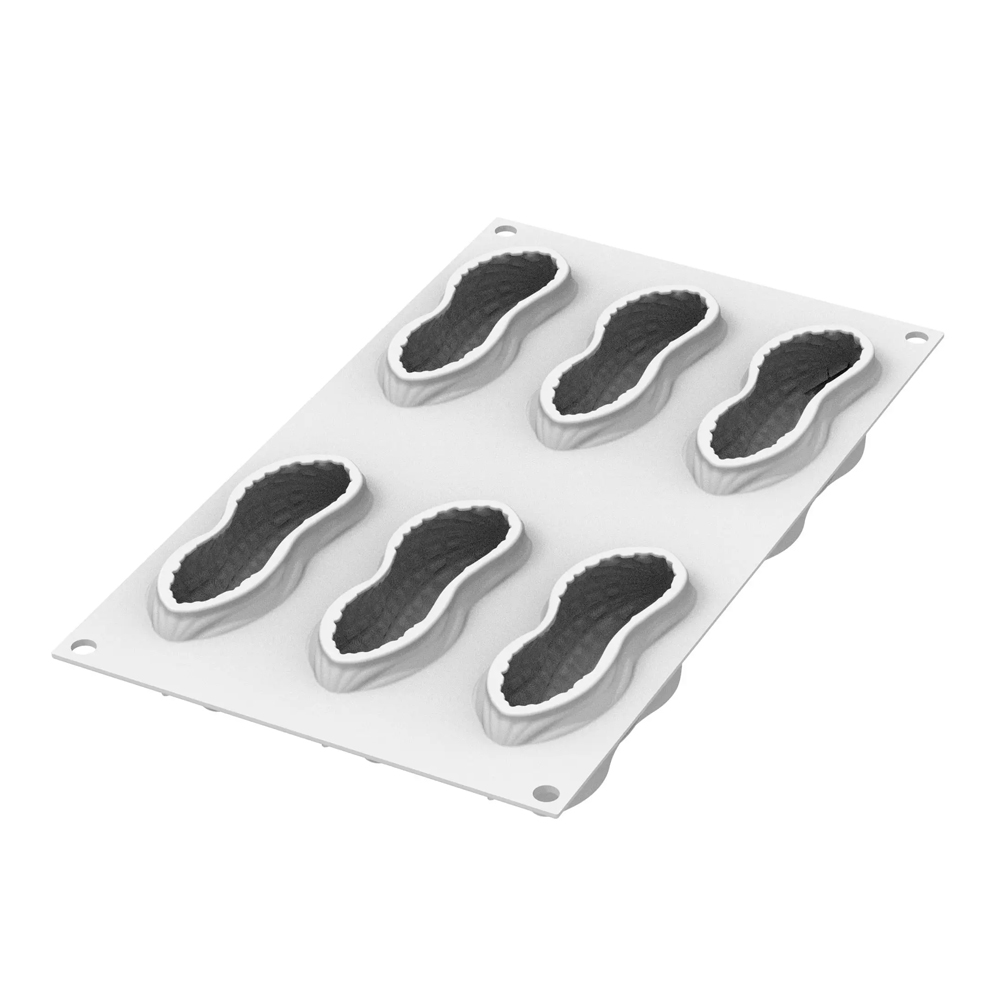 Silikomart ARACHIDE 100 Silicone Peanut Mold, 6 Cavities image 2