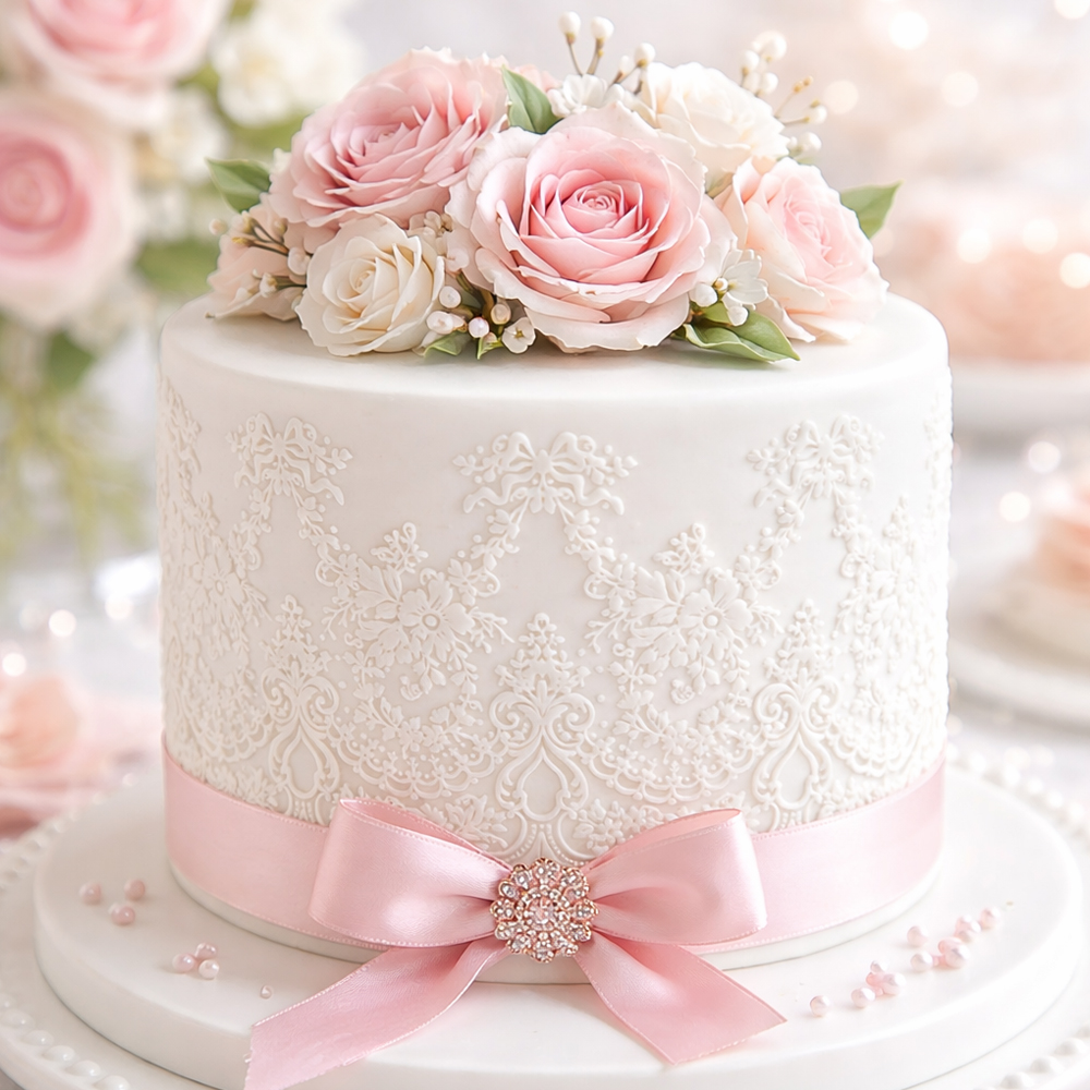 Prop Options Fleur D'Amour Textured Rolling Pin, 9" image 1