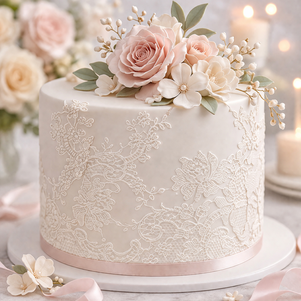 Prop Options Chantilly Whisper Textured Rolling Pin, 9" image 1