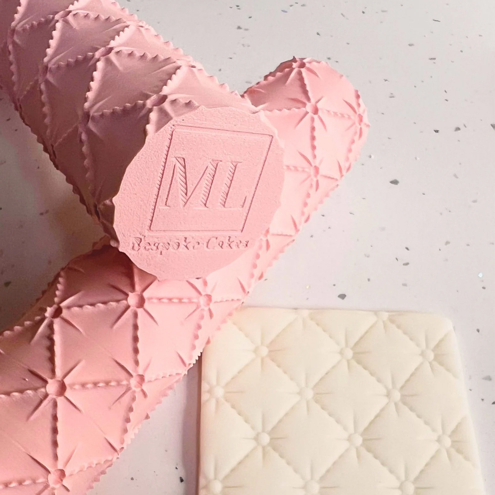 Prop Options Quilted Textured Rolling Pin, 9" image 1