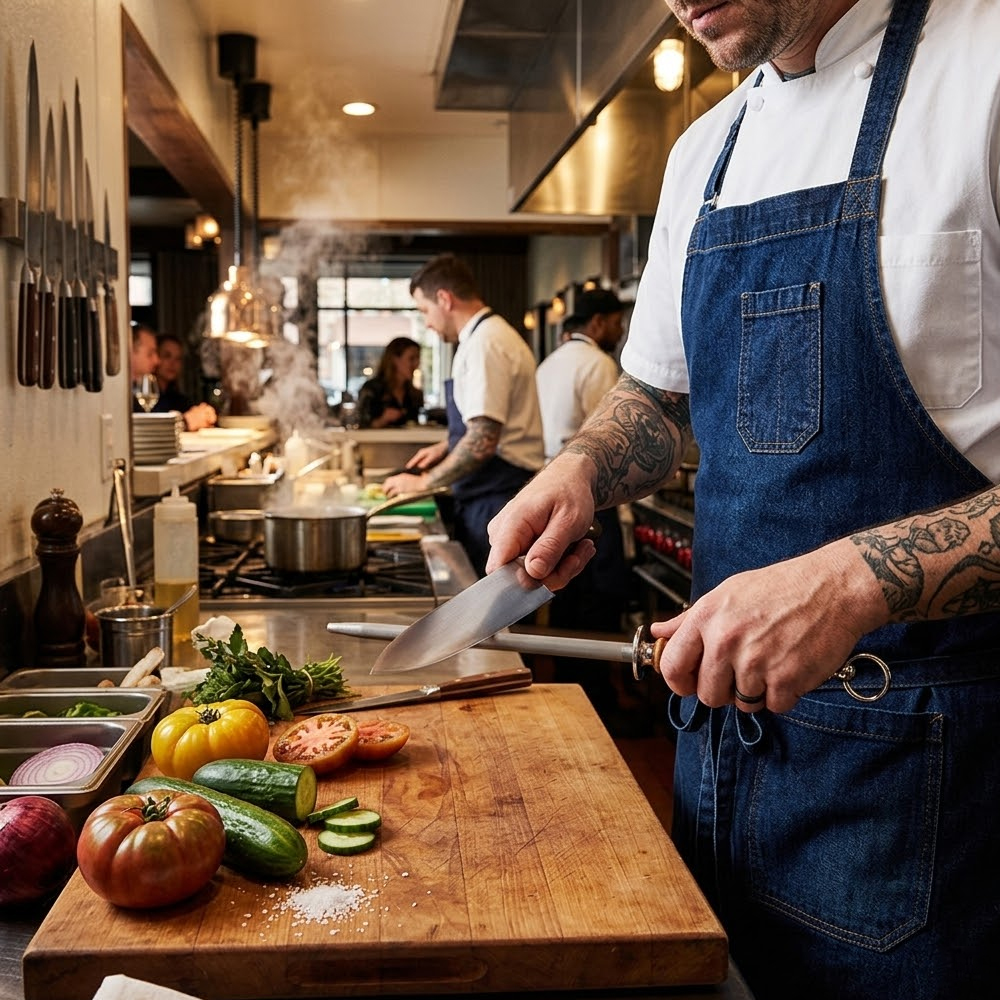 Dexter 14" Traditional Butcher Steel Knife Sharpener image 1