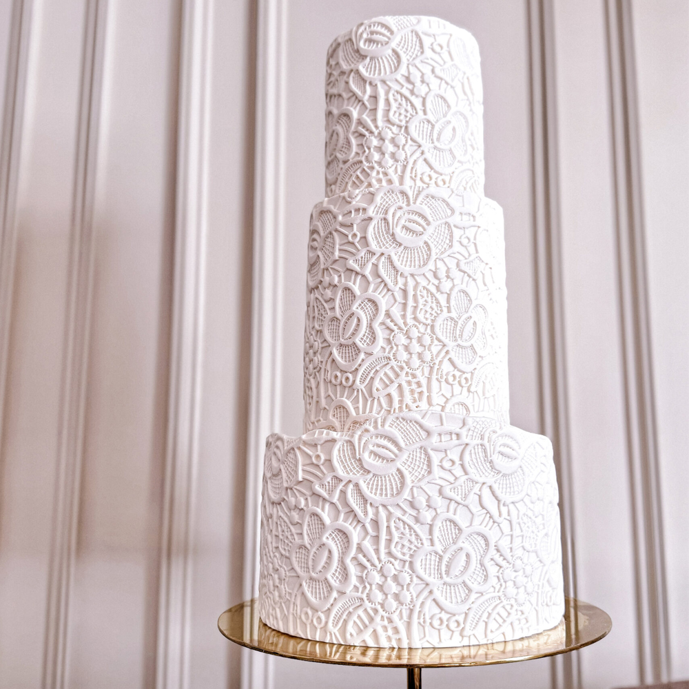 Angela Morrison Florentine Heirloom Lace Textured Rolling Pin, 9" image 1