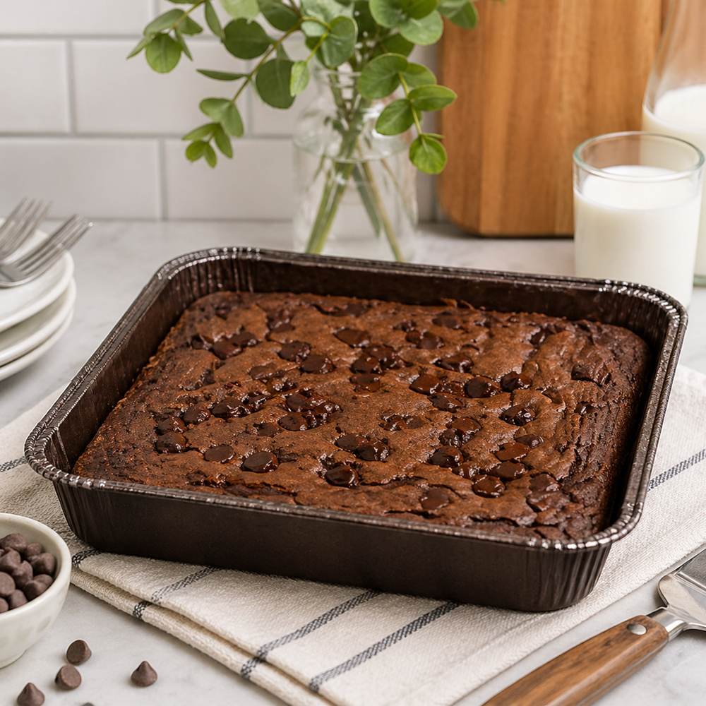 Novacart OP175 Brown Square Paper Baking Mold, 6.9" x 6.9" x 1.3" - Case of 500 image 1