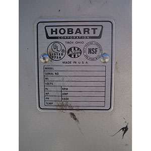 Hobart 20 Qt Mixer Model # A-200, Used, Great Condition image 4