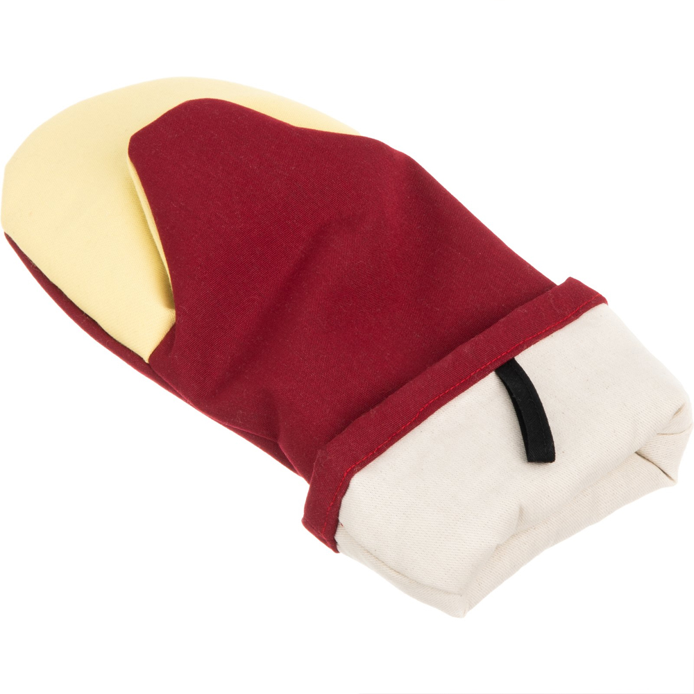 San Jamar Cool Touch Maroon Puppet Mitt, 15" image 1
