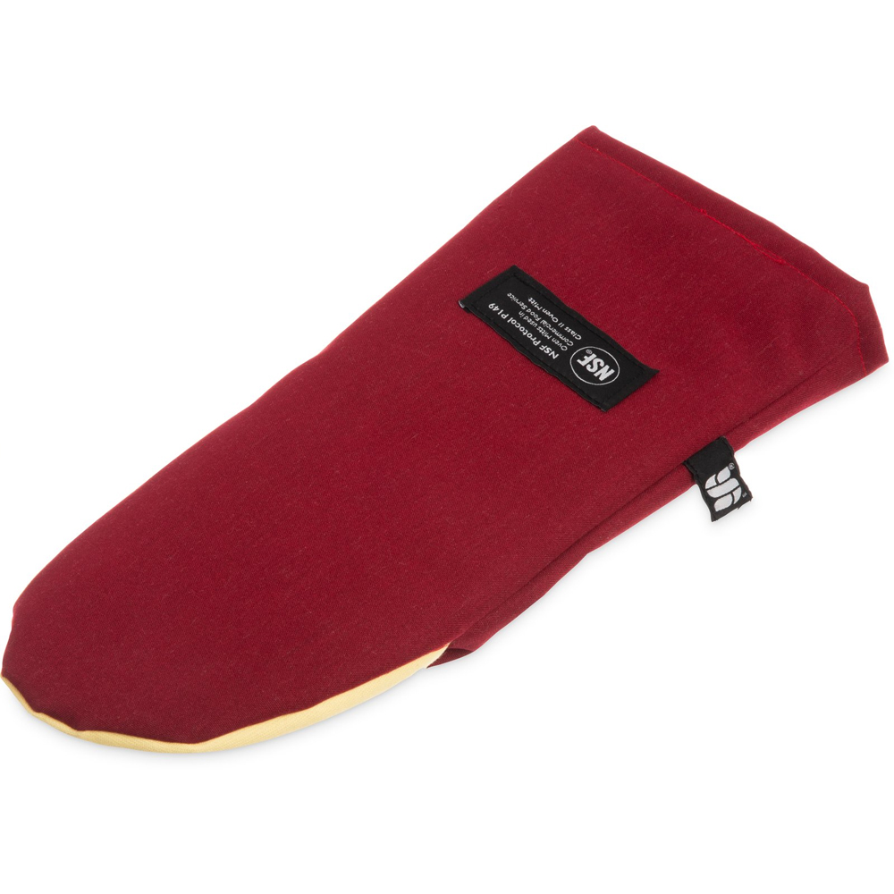 San Jamar Cool Touch Maroon Puppet Mitt, 15" image 2