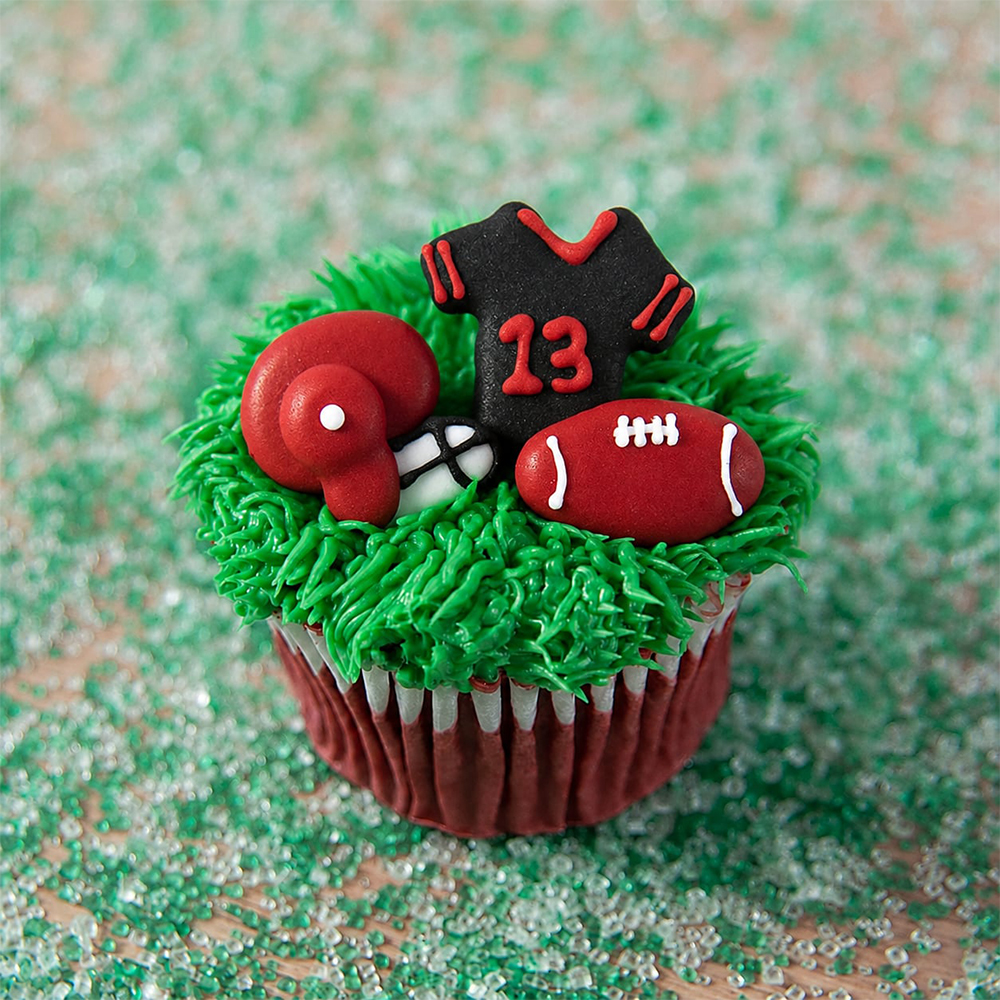 O'Creme Football Set Royal Icing Decorations, Set of 36 image 2