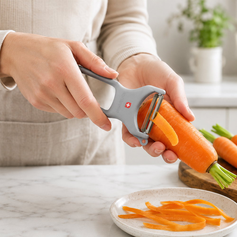 Toolswiss Classinox Gray Vegetable Peeler image 1