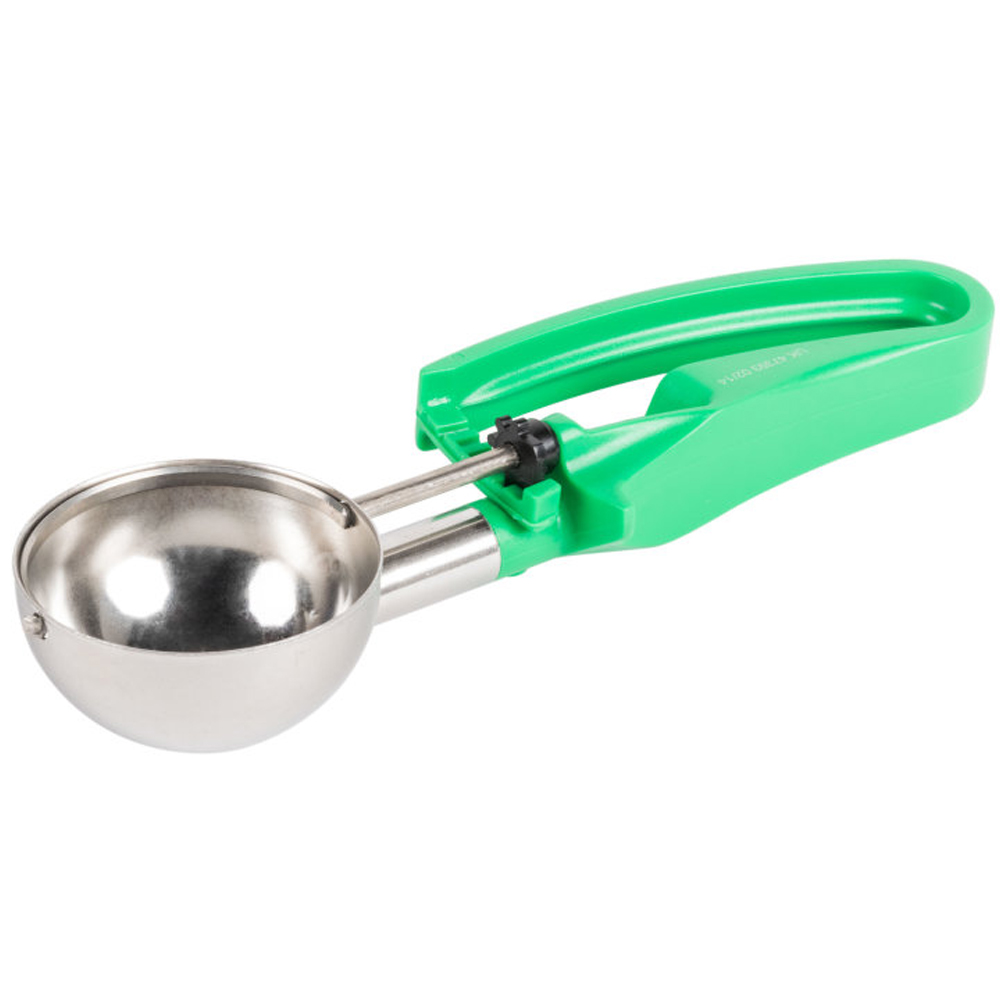 Vollrath Stainless Steel Disher with Green Handle, #12 image 2