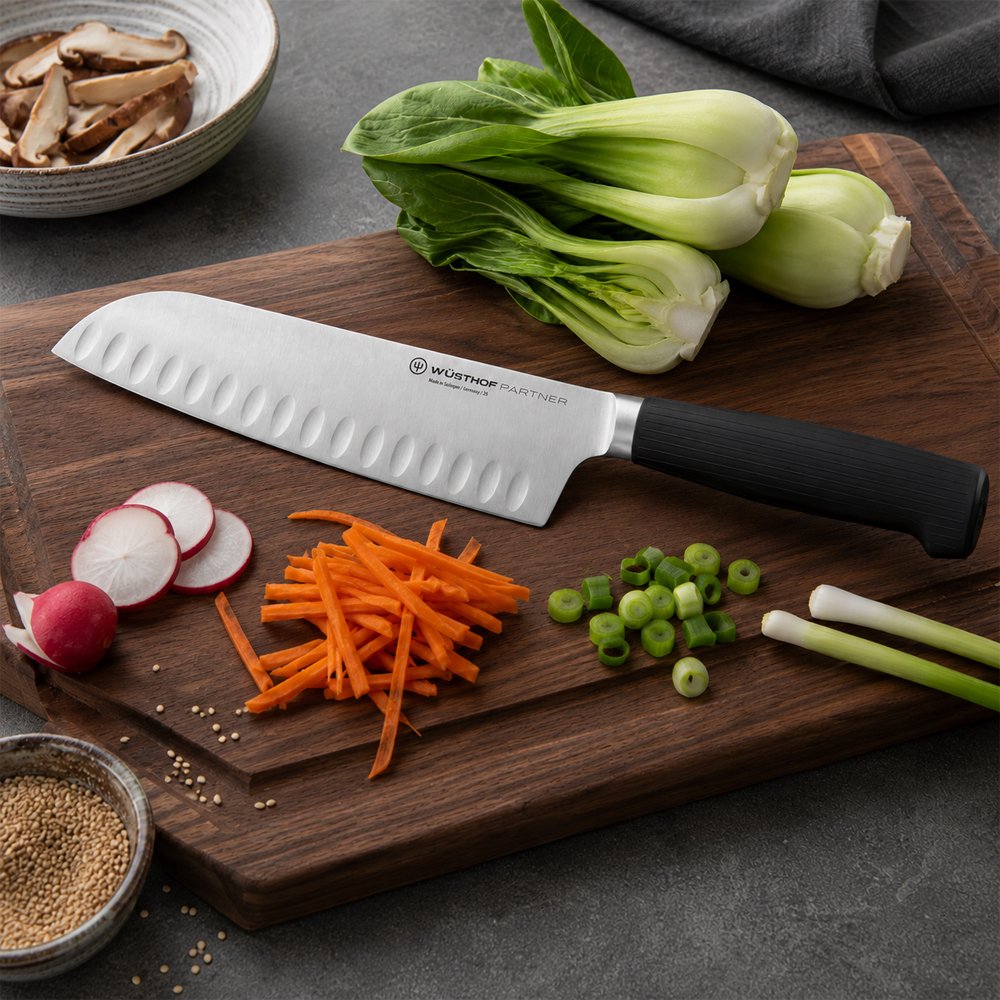 Wusthof Partner 7" Hollow Edge Santoku Knife image 1