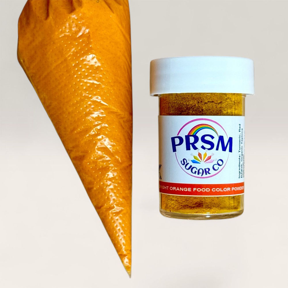 PRSM Bright Orange Gel Paste Natural Food Color Powder, 7 gr. image 1