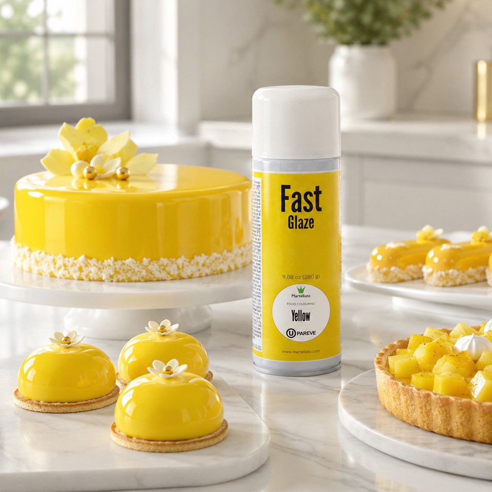 Martellato Yellow Fast Glaze Spray, 9.88 oz. image 1