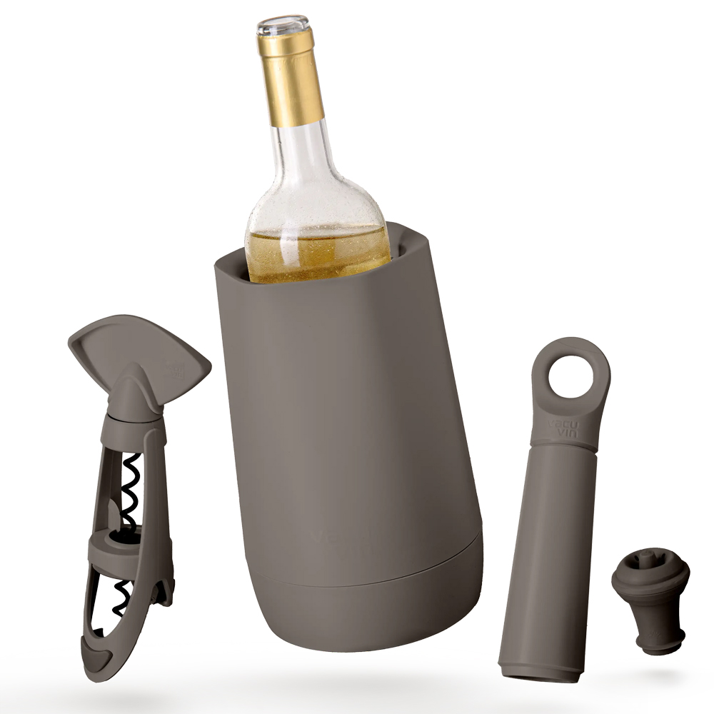 Vacu Vin Graphite Wine Set Host, 4 Piece image 1