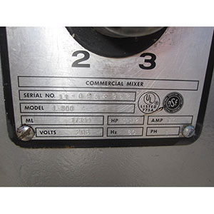 Hobart 80 Qt Mixer Model L800 Used Very Good Condition image 2