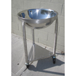 80 Qt Heavy-Duty Stainless Steel Mixing Bowl with Mobile Dolly Stand image 5