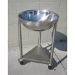 80 Qt Heavy-Duty Stainless Steel Mixing Bowl with Mobile Dolly Stand image 6