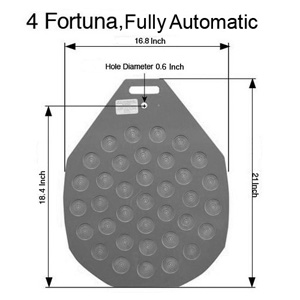 Divider-Rounder Molding Plate 36 Part, #4, 4mm - Fortuna Fully Automatic image 1