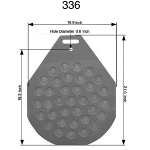Divider-Rounder Molding Plate 36 Part # 336 - Erika 10/25, Item Number S066/1 image 1