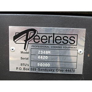 Peerless 8-Pan Natural-Gas Deck Oven 2348M, Used image 9