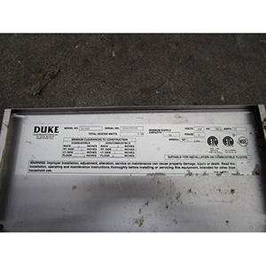 Duke Double Half-Size Electric Convection Oven 59-E4P, Excellent Condition  image 9