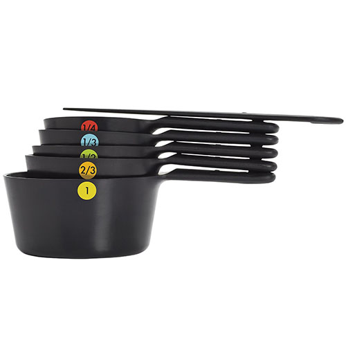 Oxo Good Grips 11110901 Measuring Cups with Scraper, Black