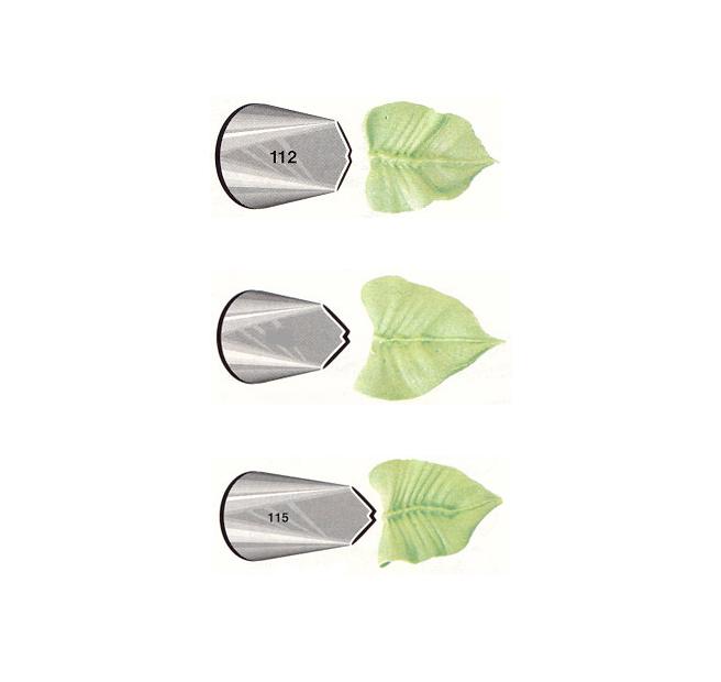 Ateco Pastry Tube Leaf Design Stainless Steel  - # 113
