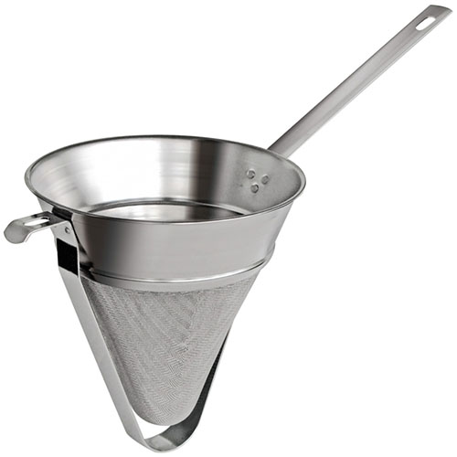 Gobel Chinois Bouillon Strainer, Tinned Steel with Stainless Mesh