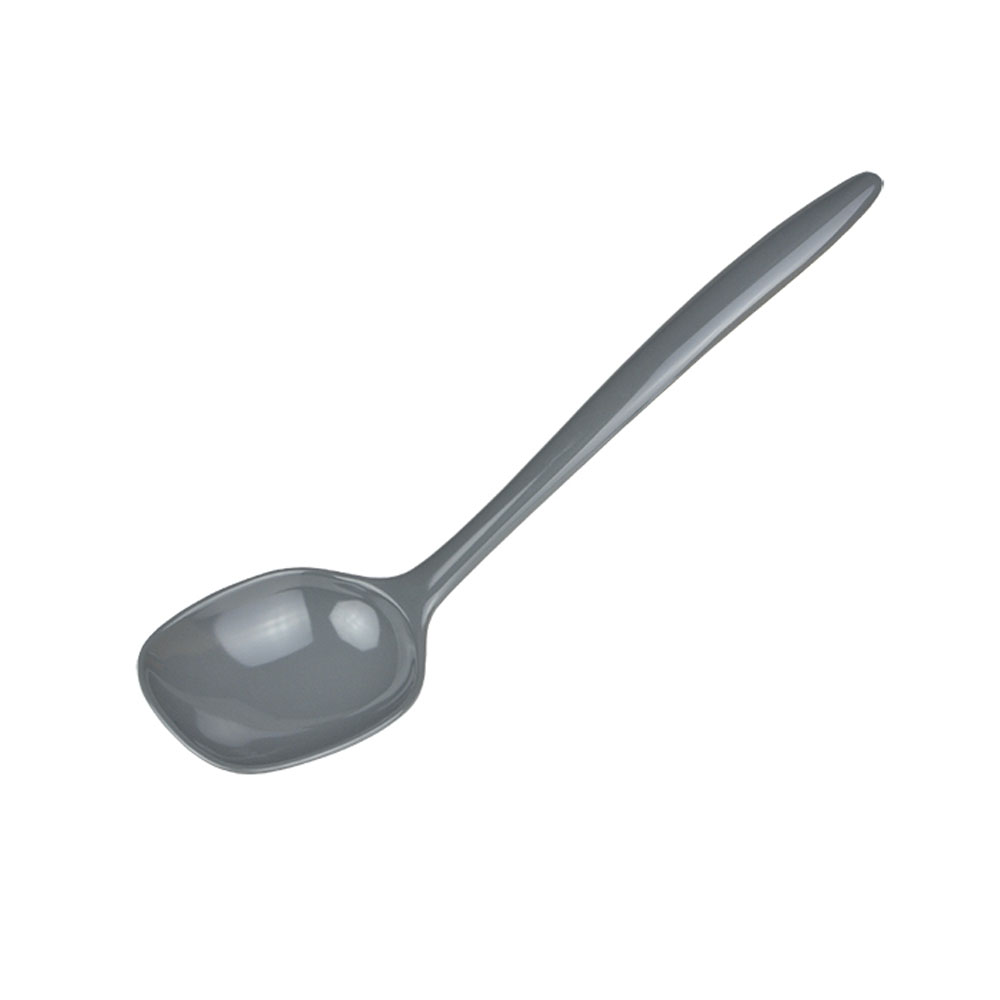 12" Melamine Food Serving Spoon, Gray
