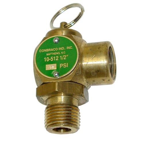 12 PSI Steam Safety Relief Valve - 1/2" NPT, 135 lb./Hour