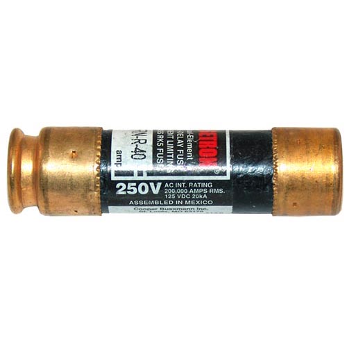 13/16" x 3" 40 Amp RK5 Dual Element Time Delay Fuse - 250V