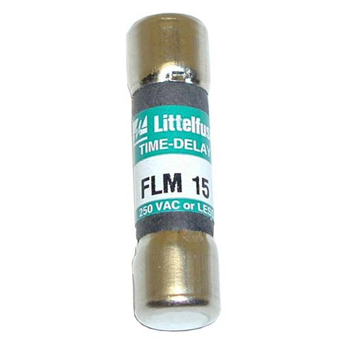 13/32" x 1 1/2" 15 Amp Time Delay Fuse - 250V