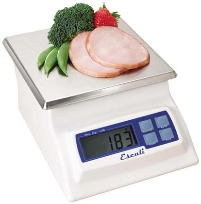 Escali Alimento Stainless Steel Top Scale 13 lb/ 6 kg