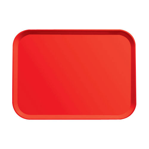 Cambro 1520CL163 Camlite Tray 15 Inch x 20-1/4 Inch, Rose Red - Pack of 12