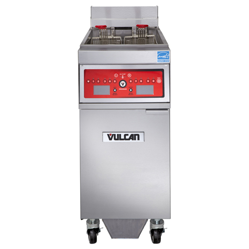 Vulcan 1ER50CF Electric Freestanding Fryer - 50 lb. Oil Cap. w/ Computer Control