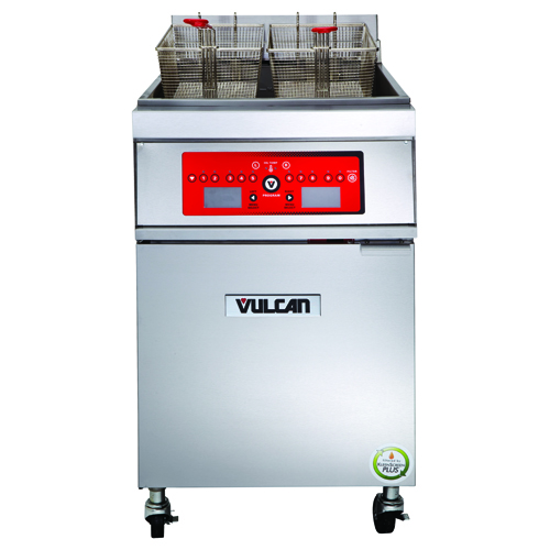 Vulcan 1ER85C Electric Freestanding Fryer - 85 lb. Oil Cap. w/ Computer Control