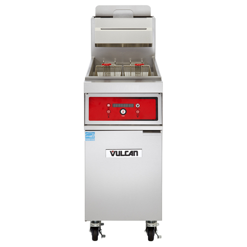 Vulcan 1TR65D-1 Freestanding Natural Gas Fryer - 65 lb. Oil Cap. w/ Solid State Digital Control