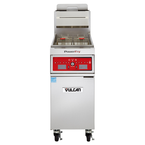 Vulcan 1VK45C-1 PowerFry Natural Gas Fryer - 45 lb. Oil Cap. w/ Programmable Computer Control