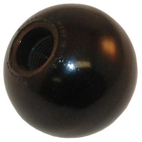 1 7/8" Black Round Broiler Ball Knob
