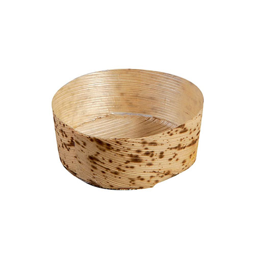 PacknWood Mini Bamboo Leaf Condiment-Holder Basket, 2.2" x 1" - Pack of 50