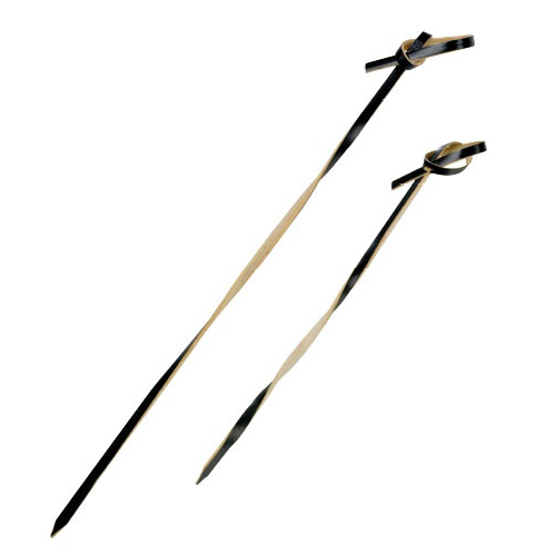 PacknWood 209BBTINGI10 Tingi Bamboo Looped Skewer with Twisted Stem - Case Of 2000