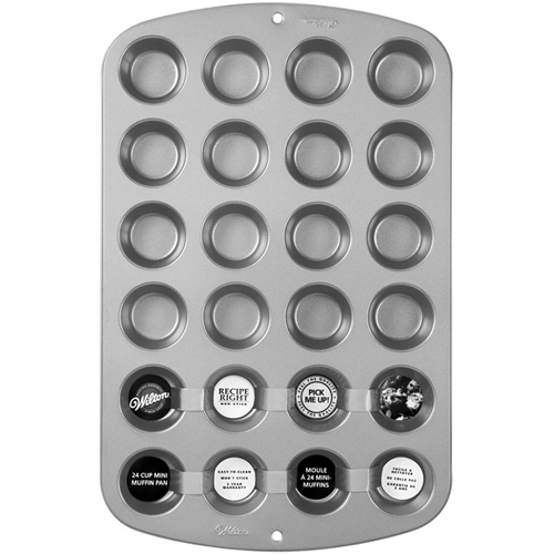 Fox Run Mini Muffin Pan, 24 Cup, Stainless Steel