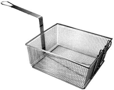 13 x 12 1/4 x 5 3/8 Fryer Basket with Front Hook