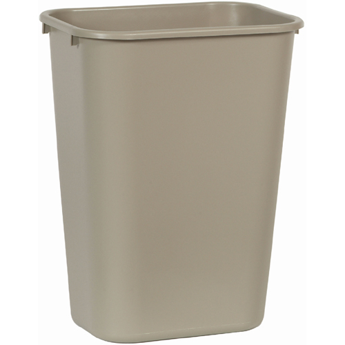 Rubbermaid FG295700BEIG Wastebasket, Large, Beige